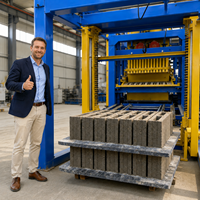 Machine automatique de fabrication de briques 4-25 avec système de vibration stable pour la production de blocs de ciment destinés aux projets de construction