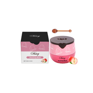 Mascarilla Labial de Melocotón 5.5g, Marca Privada OEM, Hidrata, Rellena, Suaviza, Nutre Durante la Noche, en Lata - Product Image 1