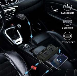 Hot <strong>Sale</strong> 200w <strong>Car</strong> Inverter Converter Dc 12v 24 Volt to Ac 110v 220v 4 USB QC3.0 Port 2 AC Output <strong>Car</strong> Power Inverter - Product Image 6