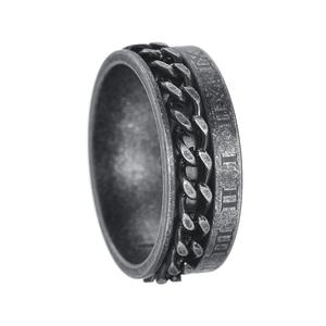 Anillo Giratorio Digital de Runas Vikingas para Hombre y Mujer, Anillo de Acero Inoxidable con Números <span class=keywords><strong>Romanos</strong></span> para Ansiedad - Product Image 1