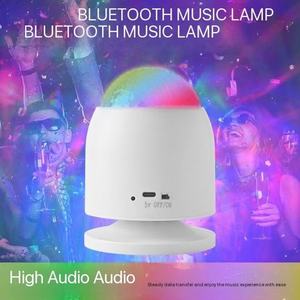 New Charging Speaker Crystal Magic Ball Lamp Led Stage Lamp RGB Bullet Projection Colorful Lamp bluetooth Music Night <b>Light</b> - Product Image 4