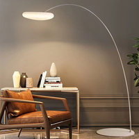 Lampadaire de pêche en forme de nuage LED créatif, style nordique moderne, pour salon familial, à placer près du canapé