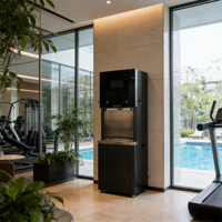 Enfriador y Dispensador de Agua con Sistema de Filtración de Agua de 5 Etapas, para Uso Comercial en Gimnasios