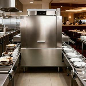 Lave-vaisselle commercial entièrement automatique intelligent à convoyeur à paniers, modè<span class=keywords><strong>le</strong></span> universel pour les cantines scolaires et les restaurants - Product Image 4
