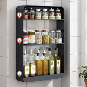 Giá để đồ đa năng bằng thép gắn tường với một tầng để sắp xếp đồ đạc trong nhiều phòng khác nhau - Product Image 2