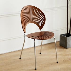 Nordic <b>Dining</b> <b>Chair</b> Solid Wood Home Coffee <b>Chair</b> Backrest Retro <b>Dining</b> <b>Table</b> <b>and</b> <b>Chair</b> Simple Negotiation Leisure <b>Chair</b> - Product Image 3
