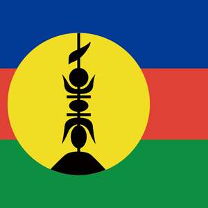 Drapeau <span class=keywords><strong>de</strong></span> table Nouvelle-Calédonie 14x21cm, diverses provinces <span class=keywords><strong>de</strong></span> France, impression numérique polyester - Product Image 3