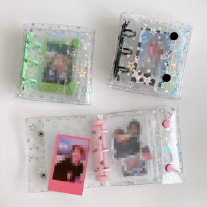 ปกสมุดโน้ตพลาสติก A8 Mini <span class=keywords><strong>3</strong></span> รู ลายเลเซอร์ดาว, สมุดแพลนเนอร์แบบใส่กระดาษได้/สมุดภาพ/อัลบั้มรูป - Product Image 5