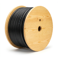 Câble coaxial RG11 75 Ohm pour enterrage direct, étanche, rempli de gel, conducteur solide 14AWG, WDFR11, bobine de 305m en vrac, CATV, large bande