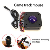 Bonne qualité nouveauté 3 pouces PS2 LED Arcade Trackball poussoir vertical en bois pour jeux d'arcade Mario pièces de Console de jeu