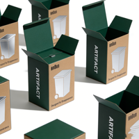 Boîtes de paniers de Noël personnalisées grand format en papier, motif sur mesure, encre de soja, best-seller, pour poubelle