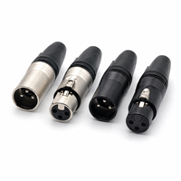 Connecteur de câble XLR mâle et femelle 3 broches durable, prise audio professionnelle pour microphones, consoles de mixage et enceintes
