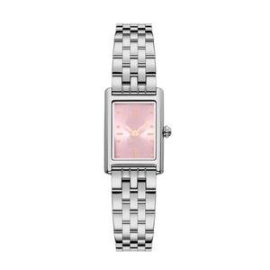 Montre à quartz pour femme en acier inoxydable carré avec logo personnalisé OEM, haute qualité, luxe, mode, avec mouvement à quartz japonais, étanche - Product Image 2