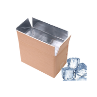 Boîtes isolées de carton de refroidisseur de nourriture pour transporter les propriétés congelées d'isolation thermique de chaîne du froid de viande