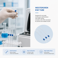 Tube de sédimentation sanguine en verre neutre Degao Westergren ESR, pipette de 230 mm, spécification ICSH standard pour la détection des tests sanguins cliniques