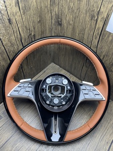 Volant sport <span class=keywords><strong>AMG</strong></span> en cuir et fibre de carbone pour <span class=keywords><strong>Mercedes</strong></span> Benz <span class=keywords><strong>C</strong></span> E S G GLE GLS GLC CLS W213 W222 W205 C63, nouvelle édition améliorée - Product Image 6