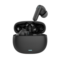 Auriculares inalámbricos con cancelación de ruido ANC con tiempo total de música de 24 horas, 4 micrófonos ENC AI, llamadas claras, auriculares TWS de alta calidad de sonido