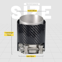 Embouts d'échappement en fibre de carbone pour le style de la M5 F90, accessoires d'échappement, amélioration de l'échappement, tuyau de silencieux