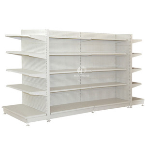 Nhiệm Vụ Nặng Nề Kệ Siêu Thị Màu Trắng Đa Hai Lớp Cửa Hàng Kệ Và Kệ Cho Cửa Hàng Nói Chung - Product Image 1