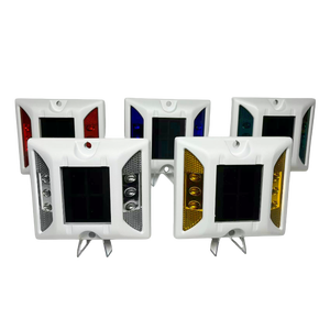 Алюминиевый 6-светодиодный-алюминиевый-Солнечный-дорожный-маркер, солнечный дорожный стержень, мигающий дорожный отражатель Ip 68 тротуаров - Product Image 3