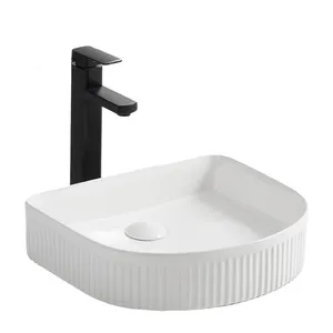 High Quality Light luxury style Above Counter Art Basin White Porcelain Table Top Wash Basin
