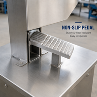Presse hydraulique pour sabots en acier inoxydable, pour l'élimination des sabots de bovins et ovins, destinée aux abattoirs