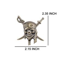 Insigne drôle de voiture d'emblème de crâne en métal usine d'autocollant en gros tout-terrain camion moto Auto accessoires extérieurs décor frais