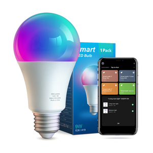 9W <b>Smart</b> A60 Bulb 2/4/6/8/10 Pack Set E26 RGB Cold Warm White Dimmable App Control Lamp Housing LED <b>Light</b> Bulbs - Product Image 2
