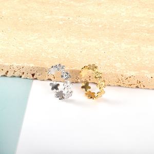 18K Gold PVD Plated 316 Stainless Steel <b>Rings</b> Finger Chunky Wedding <b>Statement</b> Jewelry <b>Ring</b> for Women - Product Image 3