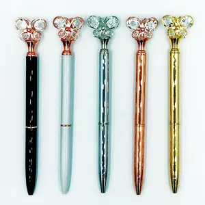 Pen factory custom metalen kleurrijke pen Jewelled Crystal Diamond Metal Balpen