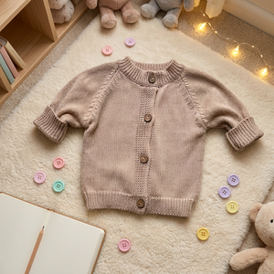 Maglione Casual Unisex per Bambini in Lana Traspirante ed Ecologica, Collo Alto Vintage a Strato Singolo per l'Autunno - Product Image 4