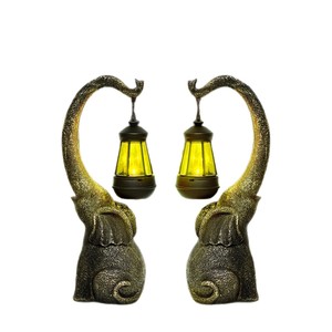 <span class=keywords><strong>Statue</strong></span> d'éléphant d'extérieur avec lanterne LED, figurine de <span class=keywords><strong>jardin</strong></span> en résine aspect bronze, décoration lumineuse pour <span class=keywords><strong>jardin</strong></span> et paysage - Product Image 6