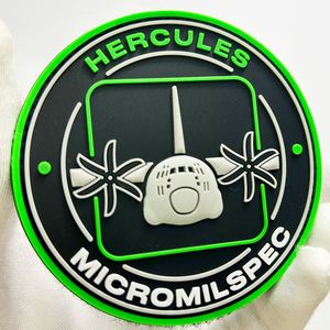 No Minimum MOQ Custom Design 3D Soft PVC Logo Heat Embossed <b>Sew</b>-<b>on</b> Rubber <b>Patches</b> with Hold for Hats - Product Image 1