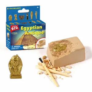 Çapraz sınır küçük arkeolojik oyuncak simülasyon mısır hazine piramit çocuk mini renkli eğitici oyuncaklar