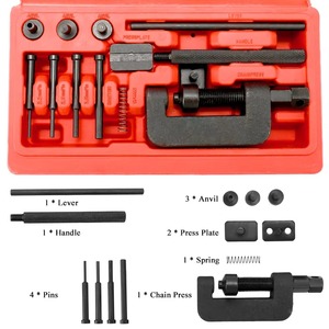 Wzauto Chuỗi Ngắt 13Pcs Thiết Lập Chuỗi Ngắt Cutter Riveter Và <span class=keywords><strong>Riveting</strong></span> Công Cụ Với Thực Trường Hợp Đối Với Xe Máy Xe Đạp Chuỗi ATV - Product Image 5