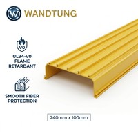 Fabricant OEM ODM de goulottes de câbles en PVC jaunes, de plateaux de câbles en fibre optique ABS pour centre de données