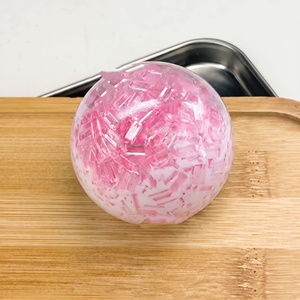 Jouet moelleux fait main en forme de boule de sucre glacé, jouet à presser à la main, jouet entièrement fait main, idéal comme petit cadeau pour garçons et filles - Product Image 5