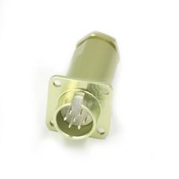 Conector Circular Automotriz Ruso Push-Pull PCB7ZPJ de 7 Pines, Macho, para Soldar, con Carcasa de Aleación de Aluminio con Clasificación IP67