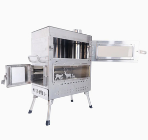 Horno de Leña Grande de Acero Inoxidable, Estufa Multifuncional para Acampar, Estufa Resistente para Hornear al Aire Libre, para Calefacción Exterior - Product Image 4