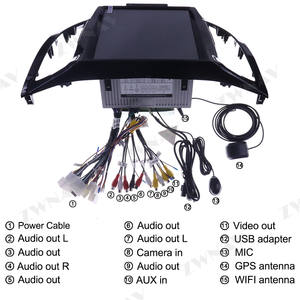 Lecteur multimédia de voiture Android 9.0 avec grand écran de style Tesla 4+64G pour Mitsubishi L200 Pickup 2007+ GPS Audio Radio Stéréo Unité principale - Product Image 6