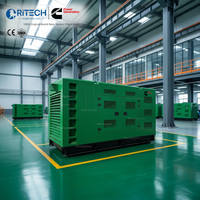 Groupe électrogène diesel Cummins à faible bruit 110 kVA 160 kVA 200 kVA, type silencieux insonorisé, triphasé, type ouvert, générateur d'énergie industriel