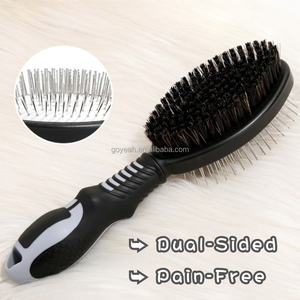 <span class=keywords><strong>Brosse</strong></span> démêlante double face pour animaux de compagnie, poils ultra doux, outils de toilettage pour chiens, chats et chevaux à poils courts ou longs - Product Image 2