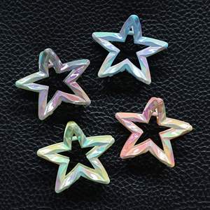 Flash Hot Girl Magic Chicken Feather Disco Grip Super Eye-Succión Sensación Pinza para el cabello Clips Estrella de cinco puntas Pinza para el cabello 6 Plástico - Product Image 3