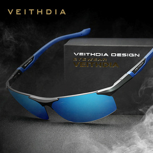 Veithdia Men's Aluminum Magnesium Sunglasses Polarized UV400 Blue Lens Fishing Driving Cycling Outdoor Sports - Product Image 1