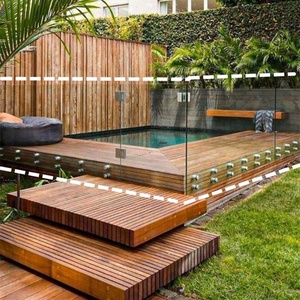 Tempered lan can cong nhôm hồ sơ cầu thang trong nhà kênh cầu thang ban công Spigot hệ thống nhôm ngoài trời kính lan can - Product Image 4