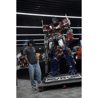 Fabrika Satışı Gerçek Boyutta Açık Hava Fiberglas Reçine Sanat Heykelleri Bumble Bee Robot Optimus Prime Transformer Stokta
