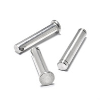 Carbon Steel M10 X 60mm Zinc Plated Grooved Clevis Pin with Hole for Quick Release Trailer Hitch Application