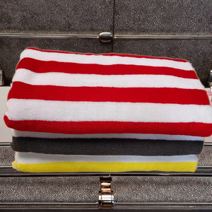 <span class=keywords><strong>Asciugamani</strong></span> da <span class=keywords><strong>bagno</strong></span> personalizzabili in spugna di cotone 100% ricamato a righe rosse motivo rettangolare intrecciato per il <span class=keywords><strong>bagno</strong></span> da viaggio a casa - Product Image 2