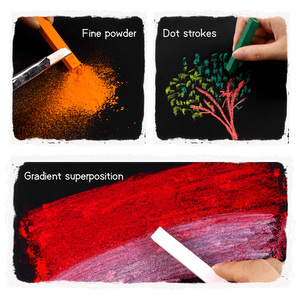 12/24/36 Màu Sắc Vuông Phấn Mềm Pastels Nghệ Thuật Không Độc Hại Pastel Sticks Mềm Pastels Bộ Cho Các Nghệ Sĩ Trẻ Em Sinh Viên Mới Bắt Đầu - Product Image 5