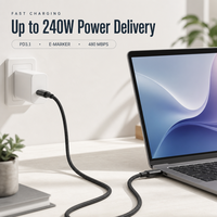 Câble USB-C vers USB-C magnétique 240W en gros, charge rapide PD 3.1, cordon à aimant puissant pour téléphone et ordinateur portable, synchronisation des données
